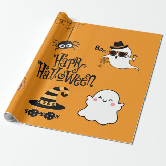 Cute & Spooky Halloween Wrapping Paper