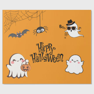 Cute & Spooky Halloween Wrapping Paper