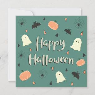 Cute Spooky Happy Halloween Announcement