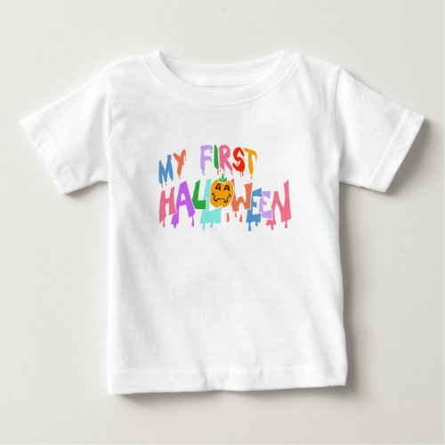 Cute Spooky My First Halloween Toddler Kids  Baby T_Shirt