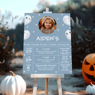 Cute Spooky One Halloween Milestone Sign