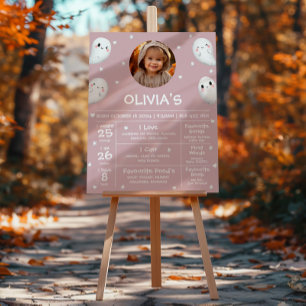 Cute Spooky One Halloween Milestone Sign