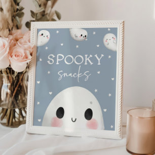 Cute Spooky One Halloween Snacks Sign