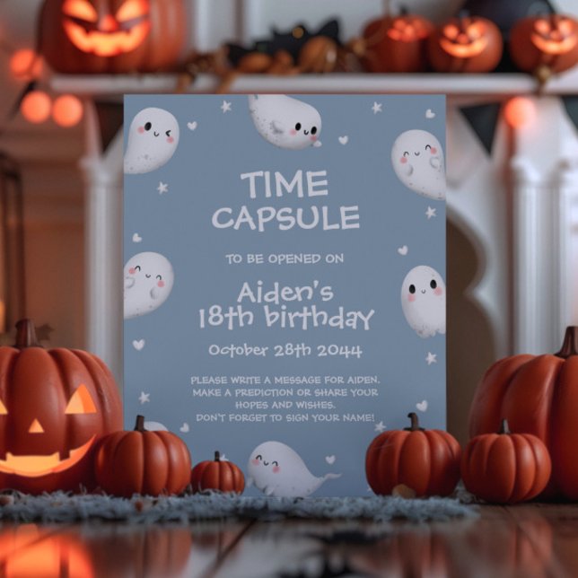Cute Spooky One Halloween Time Capsule Sign (Creator Uploaded)