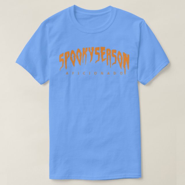 Cute Spooky Season Aficionado Scary Funny Adorable T-Shirt (Design Front)