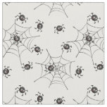 Cute Spooky Spiders &amp; Webs Halloween  Fabric