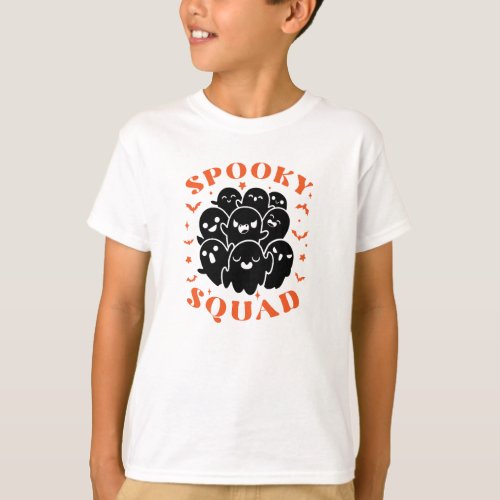 Cute Spooky Squad Halloween T_Shirt