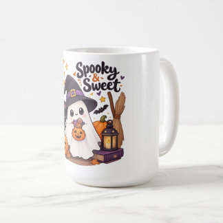 Cute Spooky & Sweet Ghost Kids Hoodie Coffee Mug
