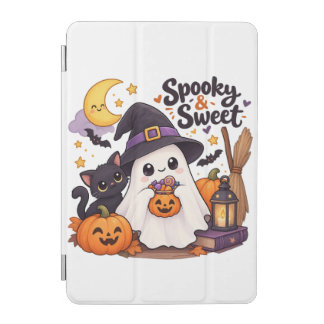 Cute Spooky & Sweet Ghost Kids Hoodie iPad Mini Cover
