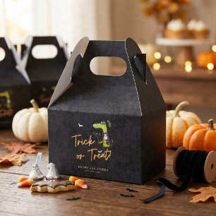 Cute Spooky Trick or Treat Halloween Party Favor Boxes