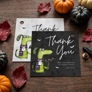 Cute Spooky Watercolor Halloween Party  Favor Tags