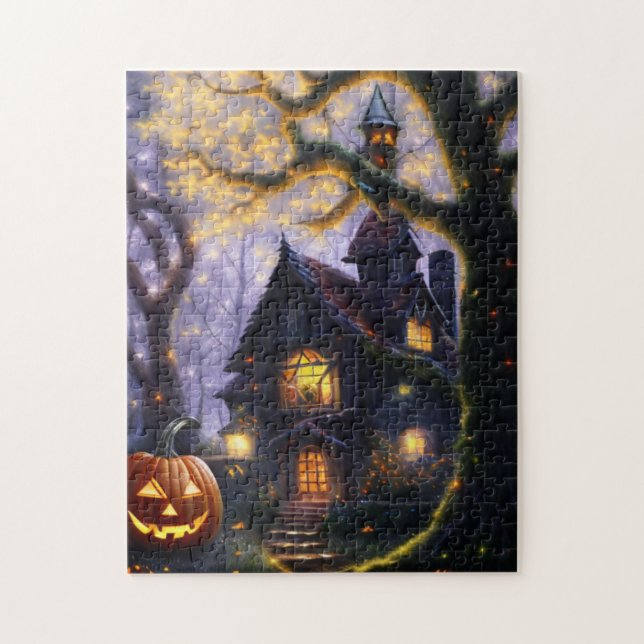 Cute spooky whimsical Halloween/fall Jigsaw Puzzle (Vertical)