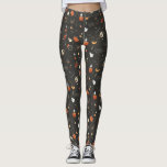 Cute Spooky Whimsical Halloween Pattern Background Leggings<br><div class="desc">Halloween is near! This Cute But Spooky Whimsical Halloween Pattern is perfect for decorating your Halloween Party.  This pattern is also available on throw pillows,  phone cases,  blankets and more!</div>