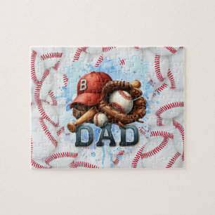 Cute Sports Baseball Dad Jigsaw Puzzle