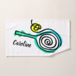 Cute Sports Hand Towel Gift For Tennis Players at Zazzle