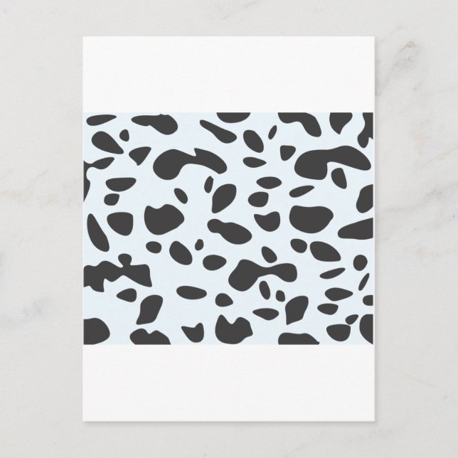 Cute Spots Dots Dalmatian Dog Skin Pattern Postcard (Front)