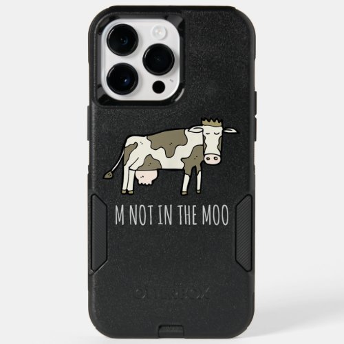 Cute Spotted Animal Pun Cow Print  OtterBox iPhone 14 Pro Max Case
