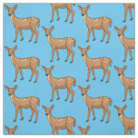 Cute spotted deer cartoon illustration fabric