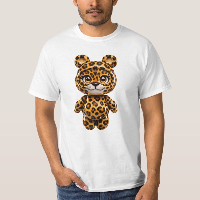 Cute Spotted Leopard Kawaii Safari Shirt  (Front)