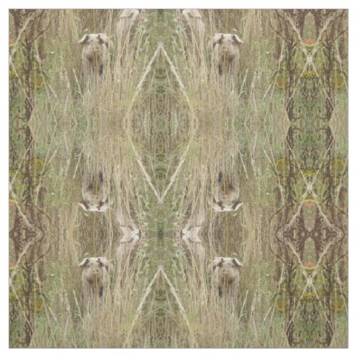 Cute Spotty Pig Patterned Animal Craft Fabric