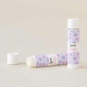 Cute Spread kindness Colorful Hearts Lip Balm