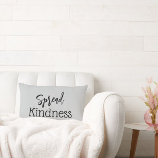 Cute Spread Kindness Grey Throw Pillow