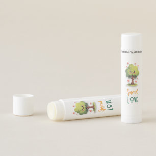 Cute Spread Love Red Hearts Tree Lip Balm