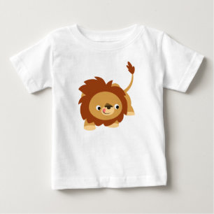 Cute Sprightly Cartoon Lion Baby T-Shirt