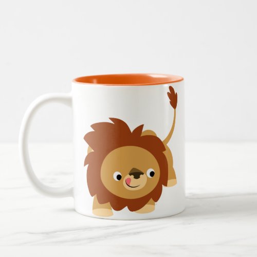 Cute Sprightly Cartoon Lion Mug