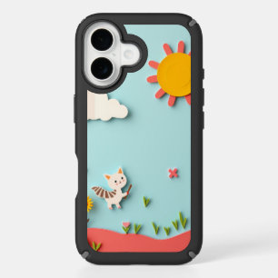 Cute Spring Animal Scene iPhone 16 Case