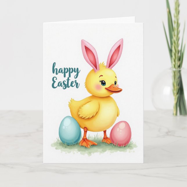 Cute Spring Bird Celebration Card (Front)
