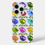 Cute Spring Birds &amp; retro leaves iPhone 15 Pro Case