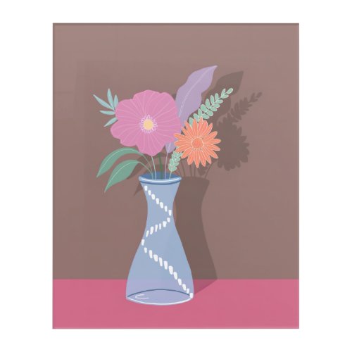 Cute Spring Bouquet of Modern Florals Acrylic Print