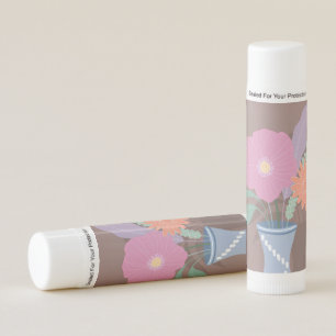 Cute Spring Bouquet of Modern Florals Lip Balm