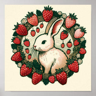 Cute Spring Bunny Rabbit Baby Bunnies Rabbits Poster
