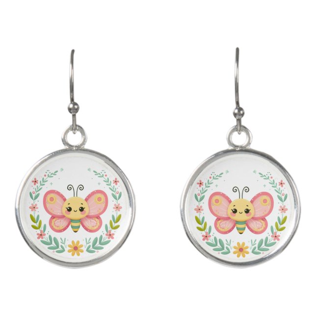 Cute, spring/butterfly  earrings (Front)