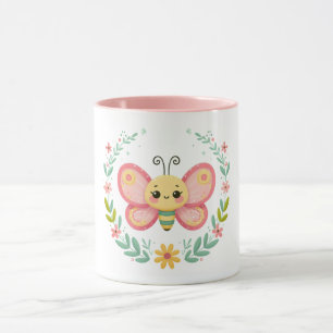Cute, spring/butterfly mug
