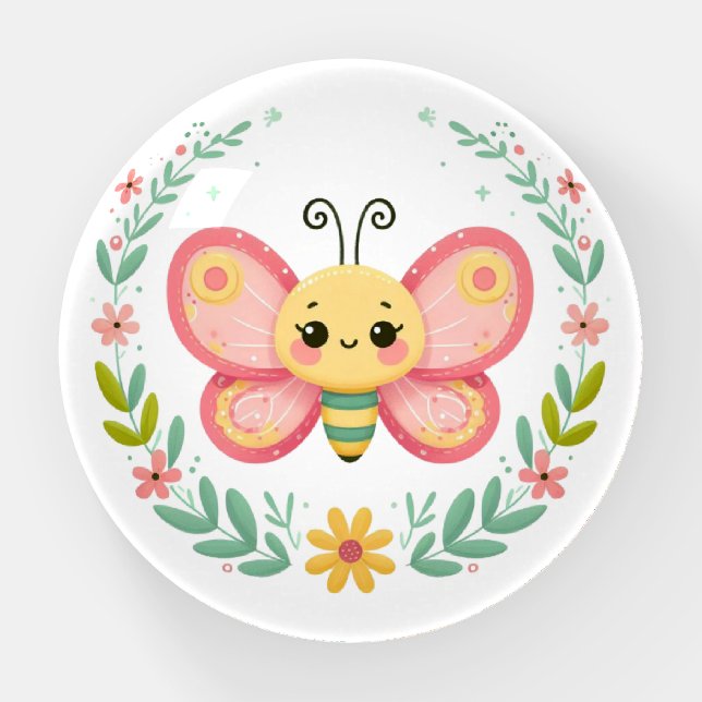 Cute, spring/butterfly  paperweight (Front)