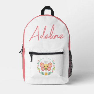 Cute, spring/butterfly printed backpack