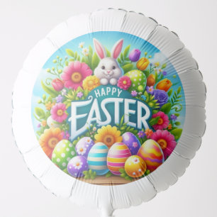 Cute spring/Easter bunny with egg Balloon