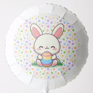 Cute spring/Easter bunny with egg Balloon