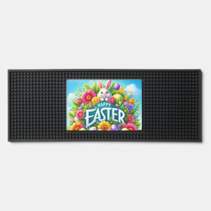 Cute spring/Easter bunny with egg Bar Mat
