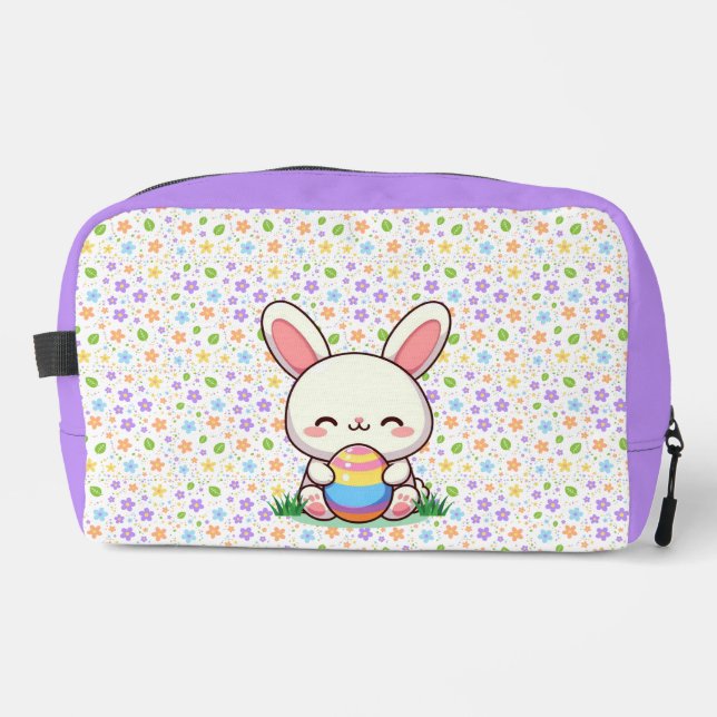 Cute spring/Easter bunny with egg Dopp Kit (Front)