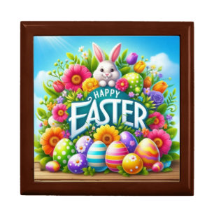 Cute spring/Easter bunny with egg Gift Box