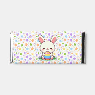 Cute spring/Easter bunny with egg Hershey Bar Favors