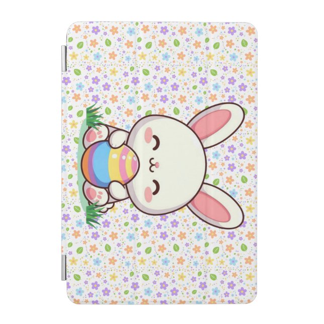 Cute spring/Easter bunny with egg iPad Mini Cover (Front)
