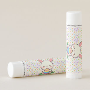 Cute spring/Easter bunny with egg Lip Balm