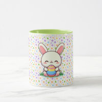 Cute spring/Easter bunny with egg