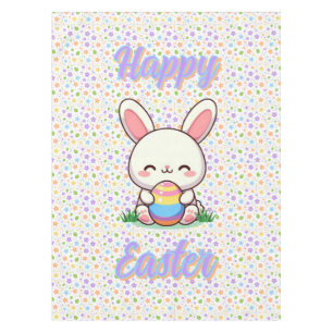 Cute spring/Easter bunny with egg Tablecloth