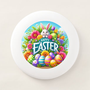 Cute spring/Easter bunny with egg Wham-O Frisbee
